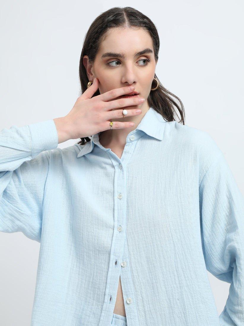 MAEVE SHIRT-ICE BLUE