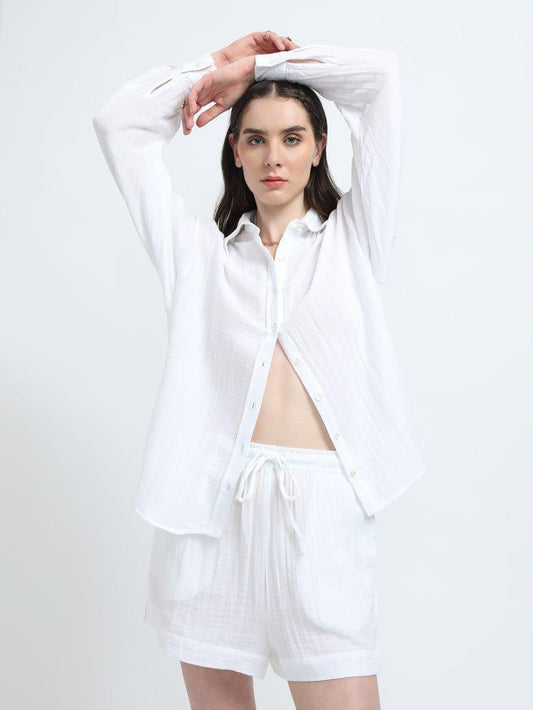 MAEVE CO-ORD SET- WHITE