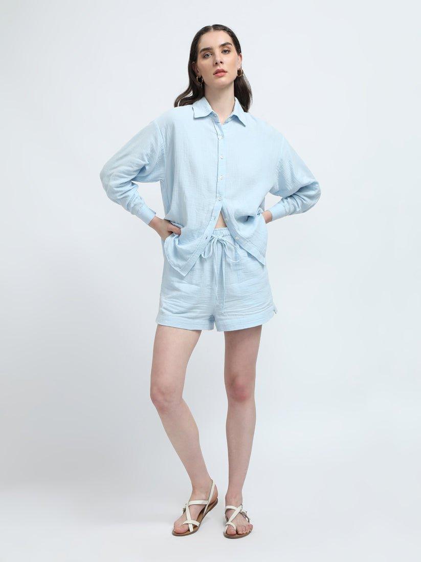 MAEVE SHORTS-ICE BLUE