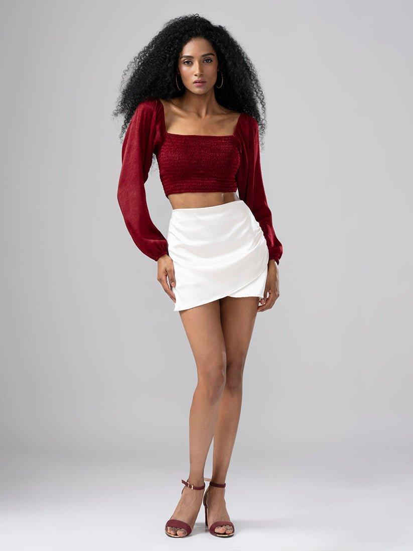 RAFAH SHORT STRUCTURED SKIRT