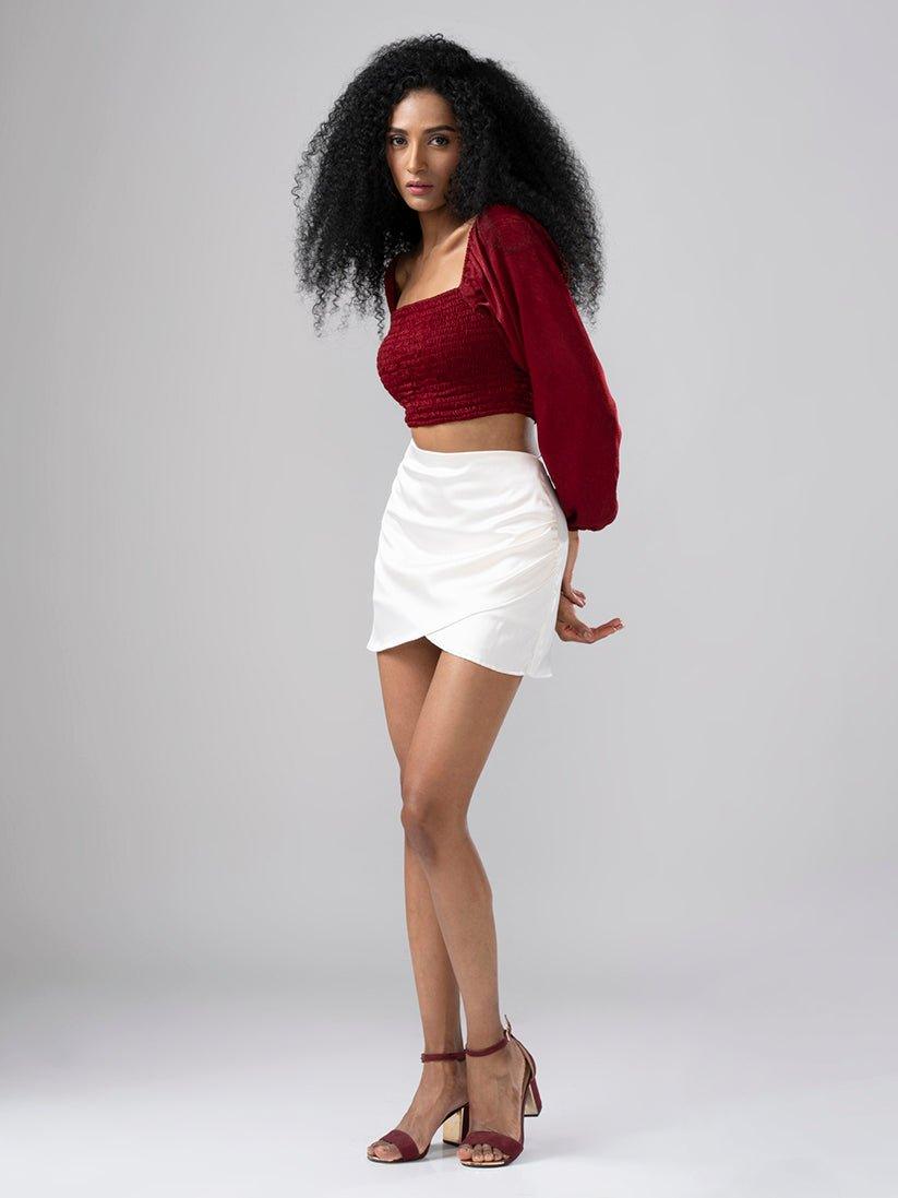 RAFAH SHORT STRUCTURED SKIRT