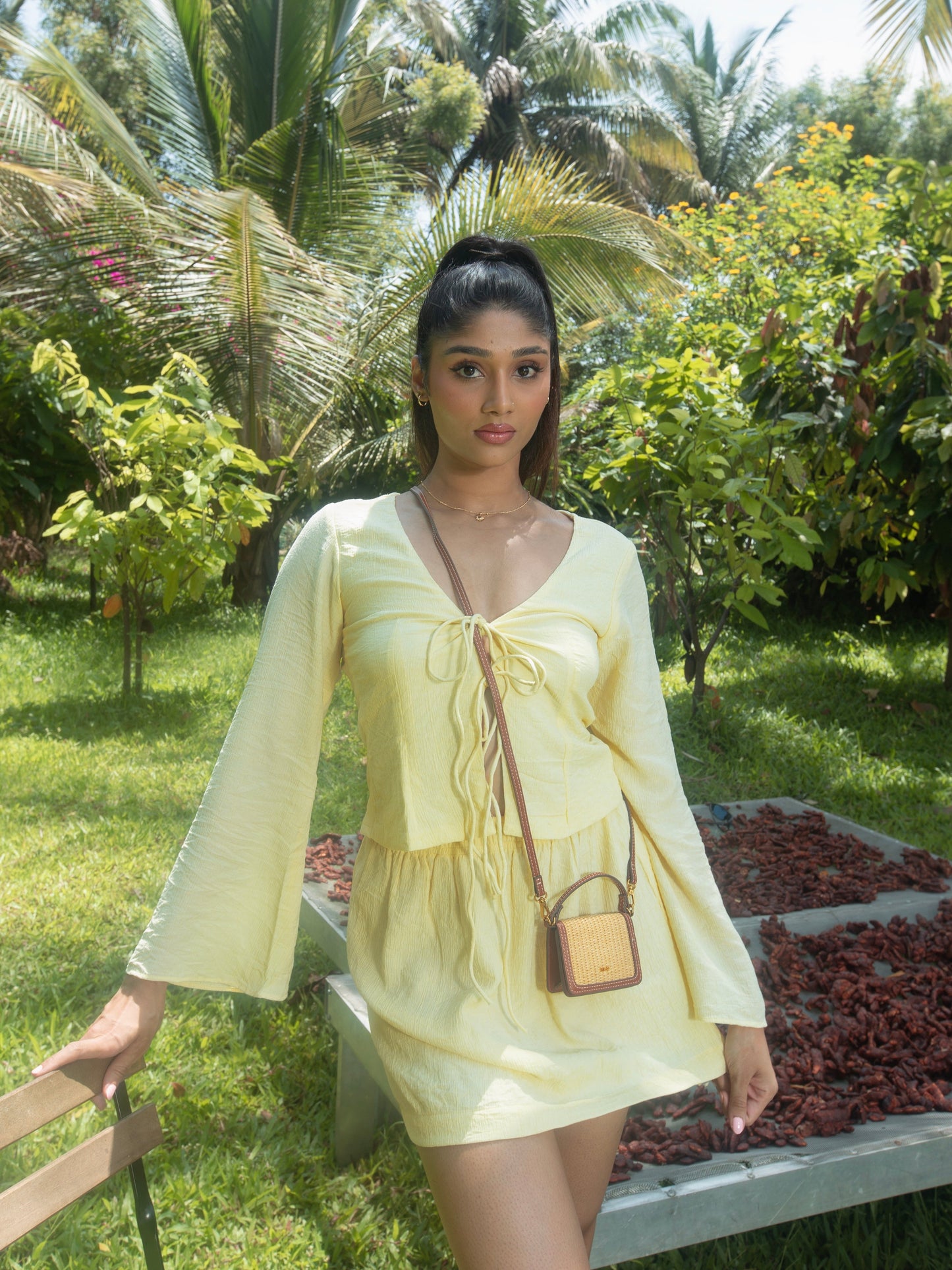 RIRI CO-ORD SET - BUTTER YELLOW