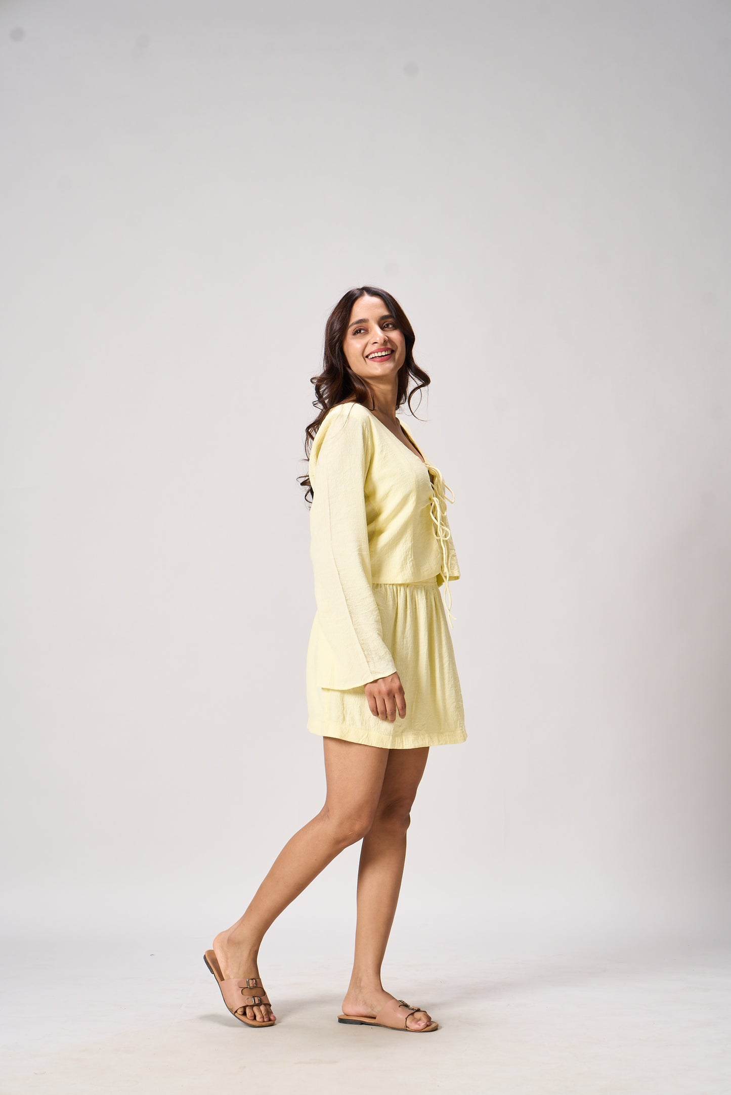 RIRI CO-ORD SET - BUTTER YELLOW