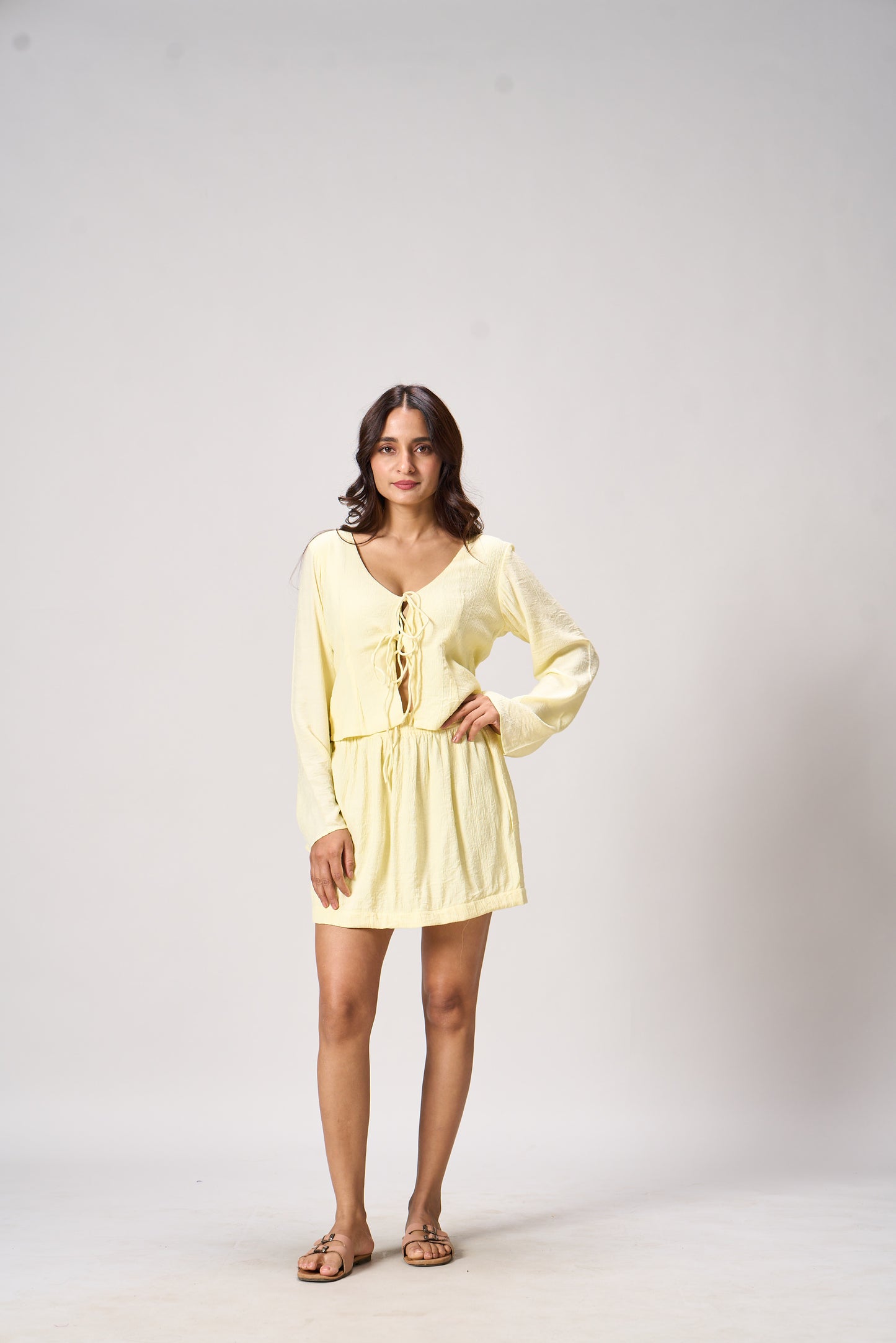 RIRI CO-ORD SET - BUTTER YELLOW