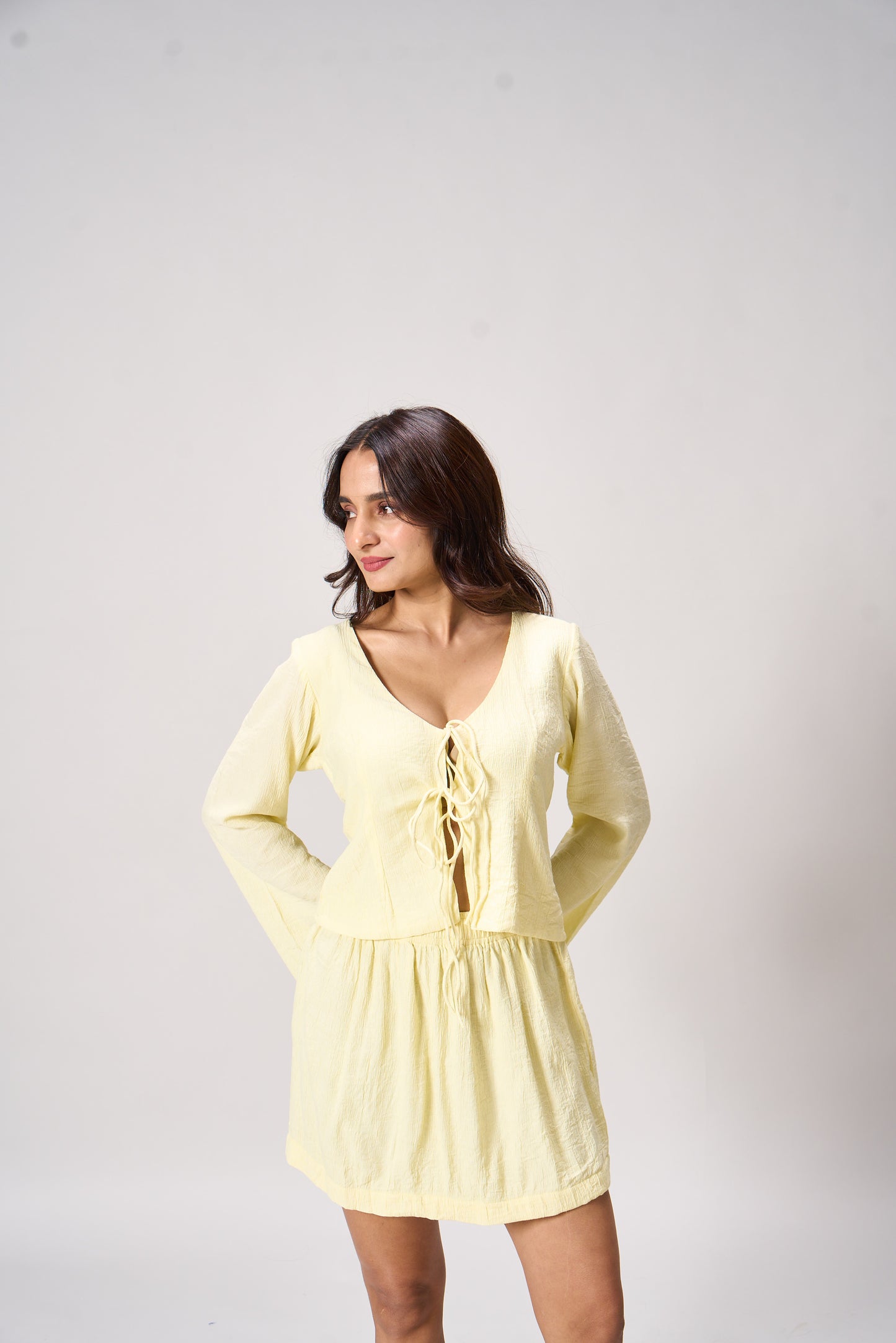 RIRI CO-ORD SET - BUTTER YELLOW