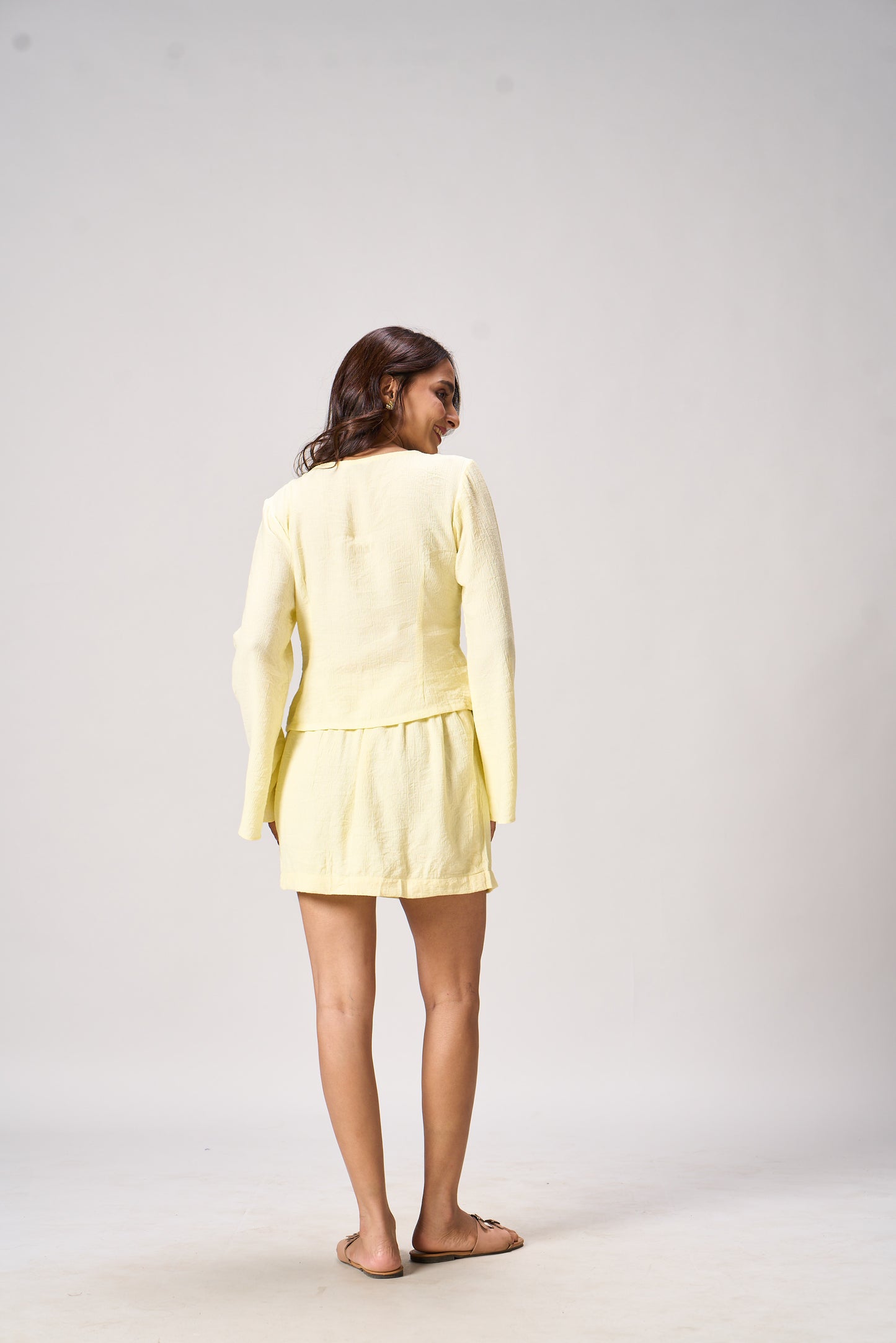 RIRI CO-ORD SET - BUTTER YELLOW