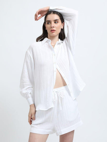 MAEVE CO-ORD SET- WHITE
