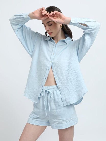 MAEVE SHORTS- ICE BLUE