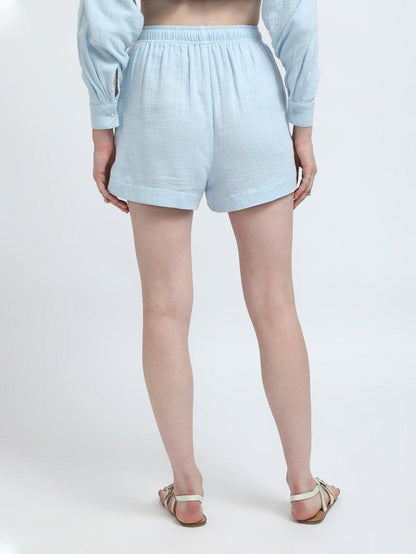 MAEVE SHORTS-ICE BLUE