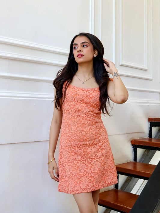 BUTTERCUP DRESS-PEACH