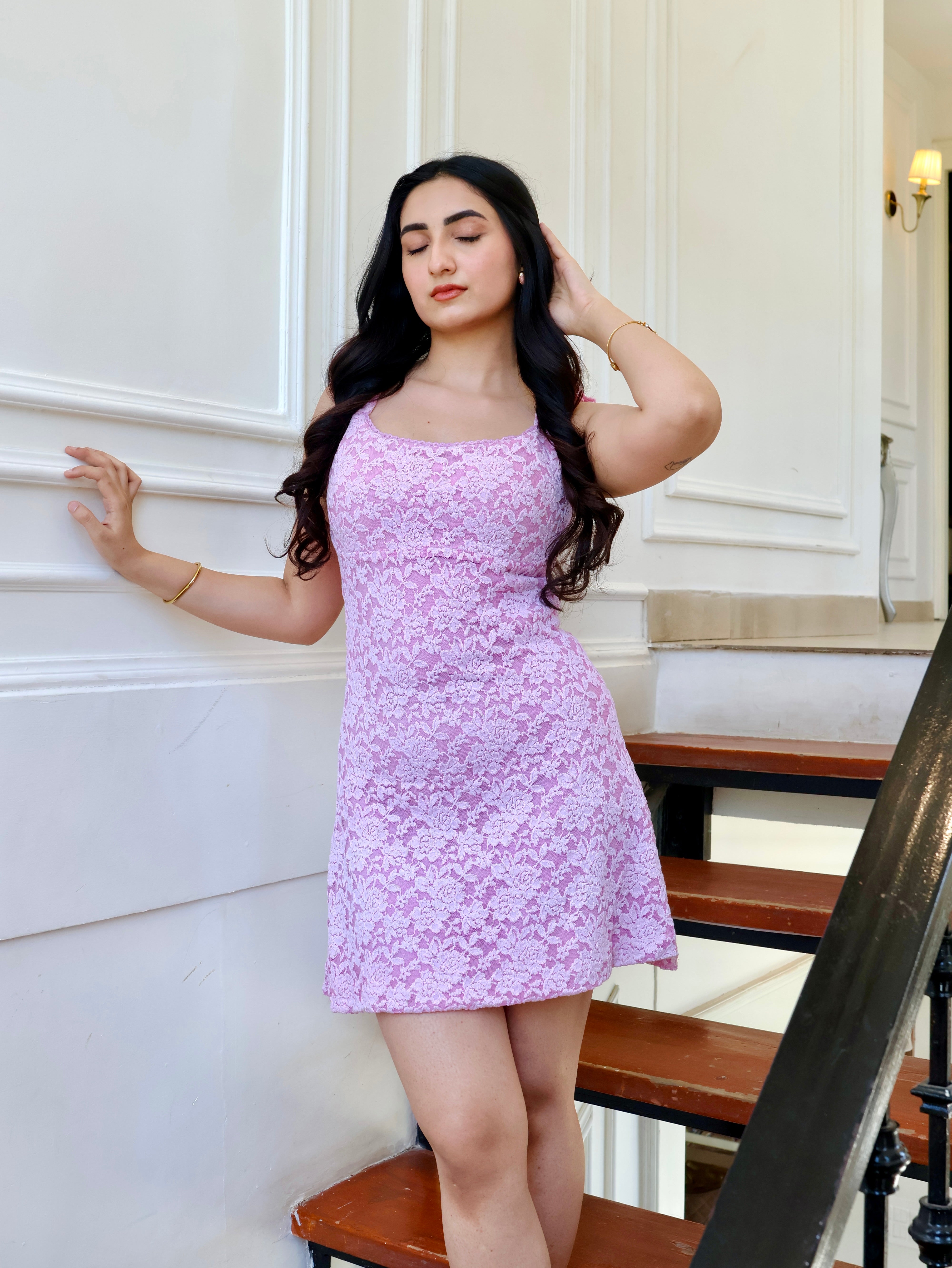BUTTERCUP DRESS-LILAC