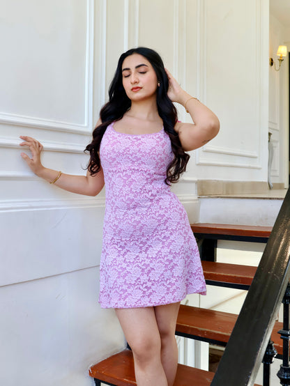 BUTTERCUP DRESS-LILAC