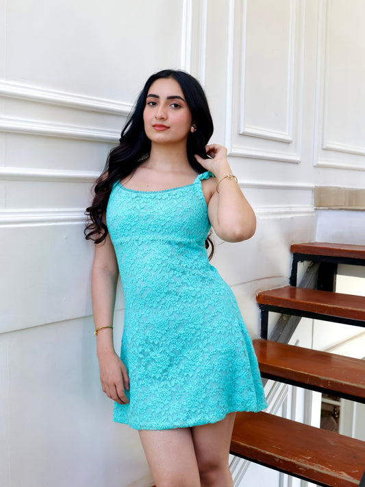 BUTTERCUP DRESS-SEA BLUE