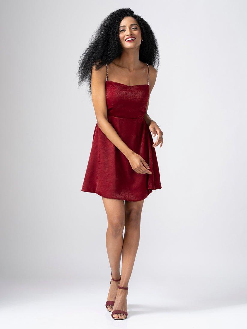 CRYS RED DRESS
