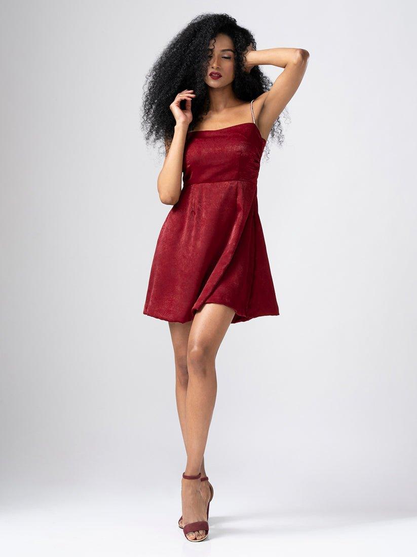 CRYS RED DRESS