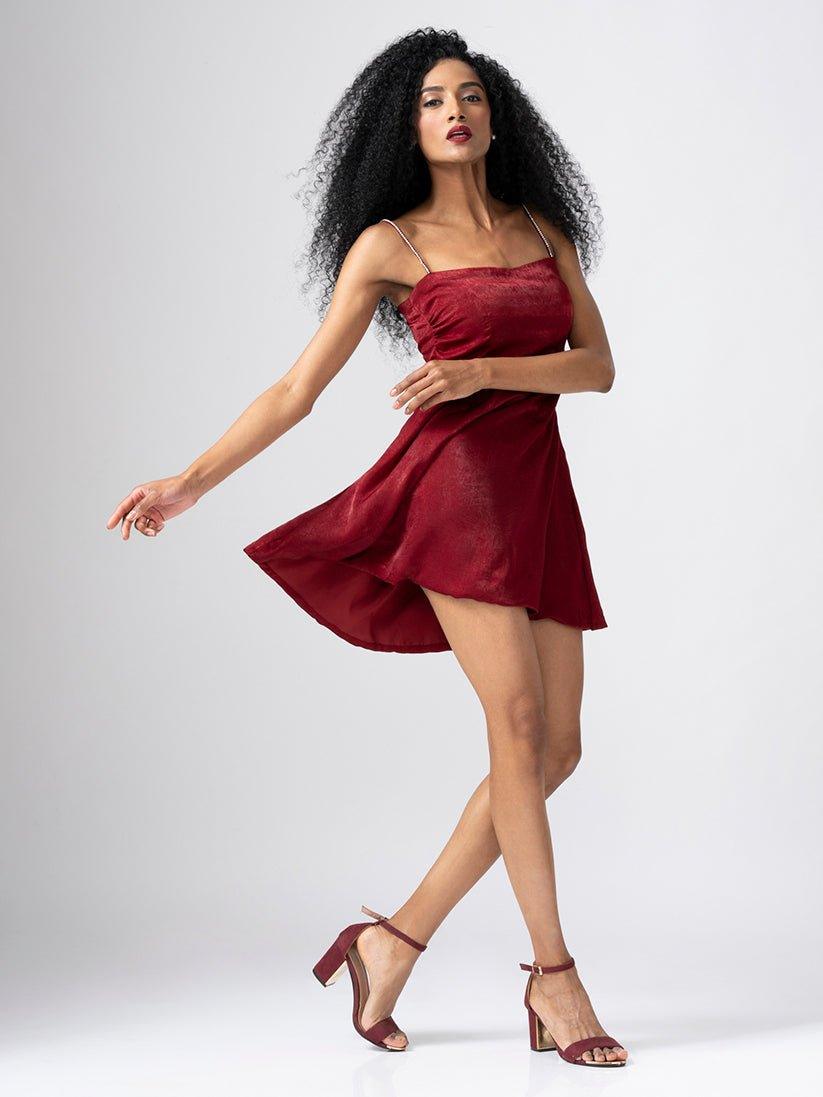 CRYS RED DRESS