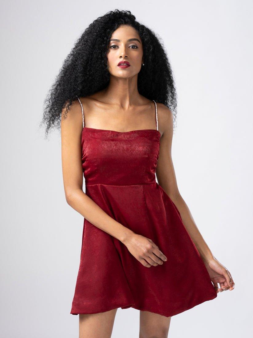 CRYS RED DRESS