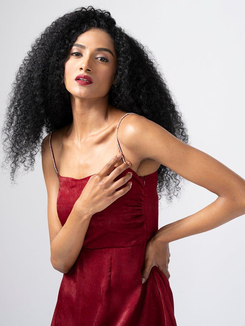 CRYS RED DRESS