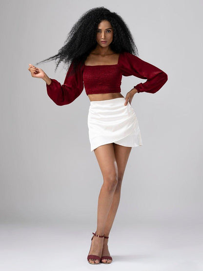 RAFAH SHORT STRUCTURED SKIRT