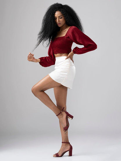 RAFAH SHORT STRUCTURED SKIRT