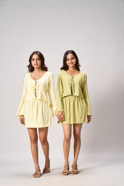 RIRI CO-ORD SET - BUTTER YELLOW