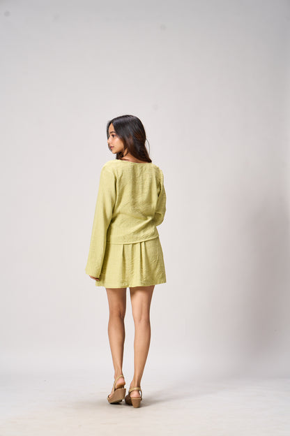 RIRI CO-ORD SET - BUTTER YELLOW